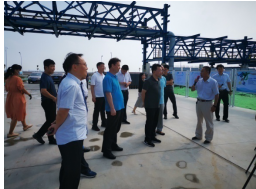 Leading Group of Cangzhou Standing Committee,Deputy Mayor Chunjun HE on-site investigated the situation of production and construction